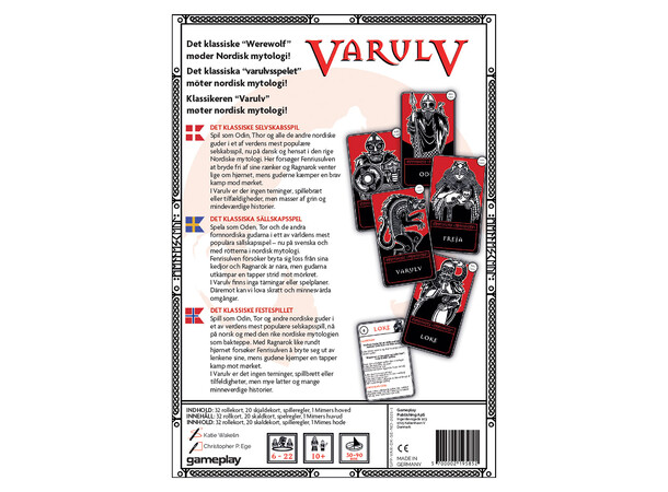 Varulv Kortspill Norsk utgave 
