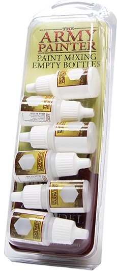 Army Painter Paint Mixing Empty Bottles 12ml flasker - 6 stk