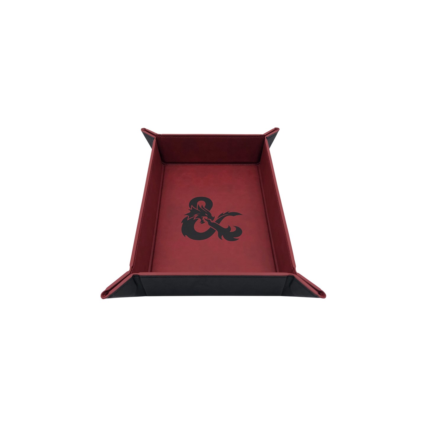 RPG Dice Tray Foldbart D&D Sammenleggbart terningbrett i lær