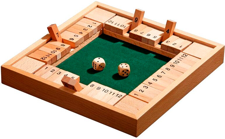 Shut the Box 12er 4 Sider 4 spillere