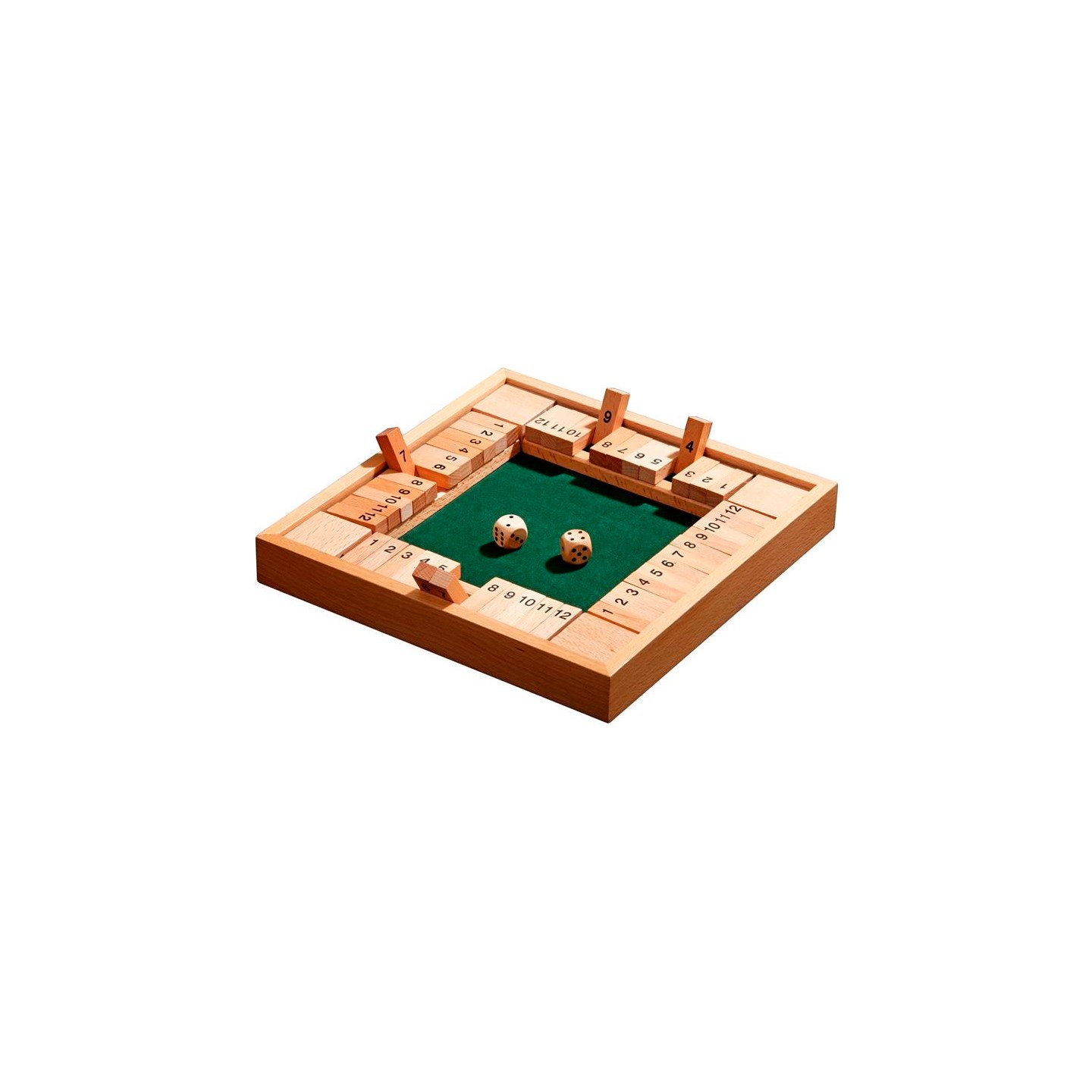 Shut the Box 12er 4 Sider 4 spillere