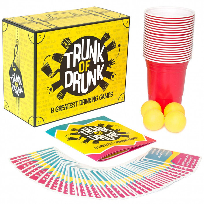 Trunk of Drunk Brettspill Beer Pong, I Have Never,  Ring of Fire++