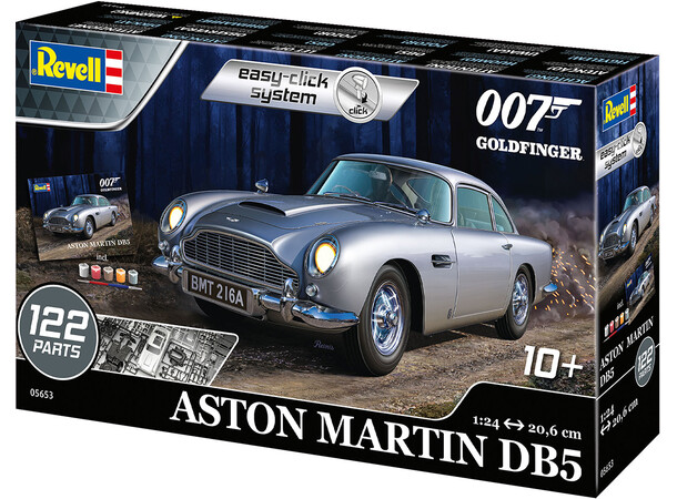 007 Aston Martin DB5 Starter Set James Bond Revell 1:24 Byggesett