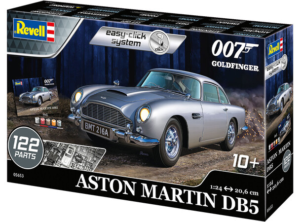 007 Aston Martin DB5 Starter Set James Bond Revell 1:24 Byggesett 