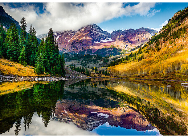 Aspen Colorado 1000 biter Puslespill Ravensburger Puzzle Beautiful Mountains