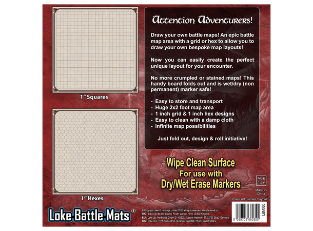 Battle Map Board Grid & Hex 