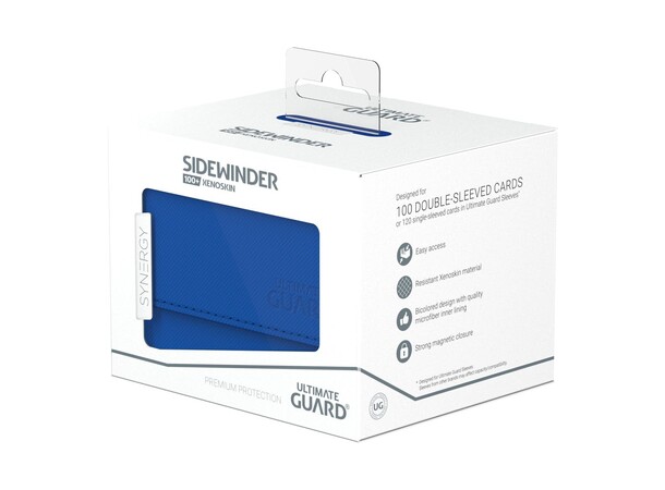 Card Box Synergy 100+ Blå/Hvit Ultimate Guard Sidewinder Xenoskin