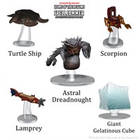 D&D Figur Icons Attackers from Deep Spac Spelljammer Ship Scale