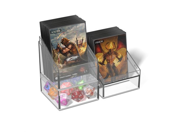Deck Case Boulder and Tray 100+ Clear Ultimate Guard