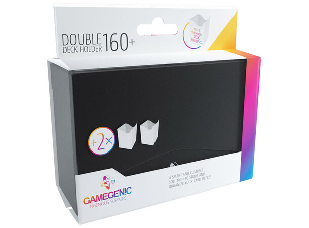 Double Deck Holder 160+ Black GameGenic Casual Deck Boxes 