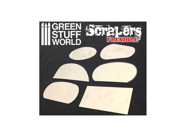 Flexible Steel Scrapers (6 stk) Green Stuff World