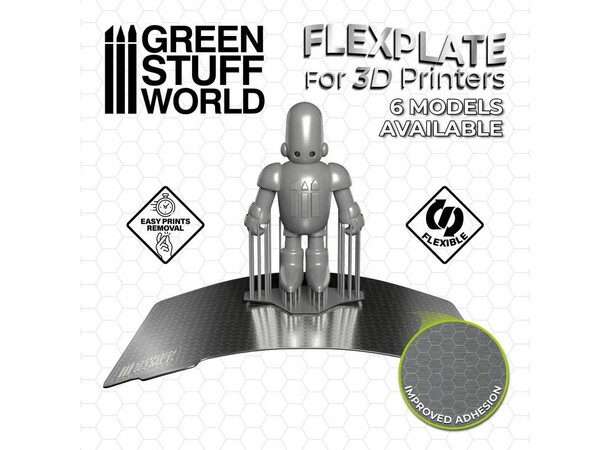 Flexplater för 3D-Printing - 135x80mm Green Stuff World 