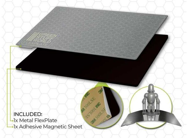 Flexplater för 3D-Printing - 135x80mm Green Stuff World 