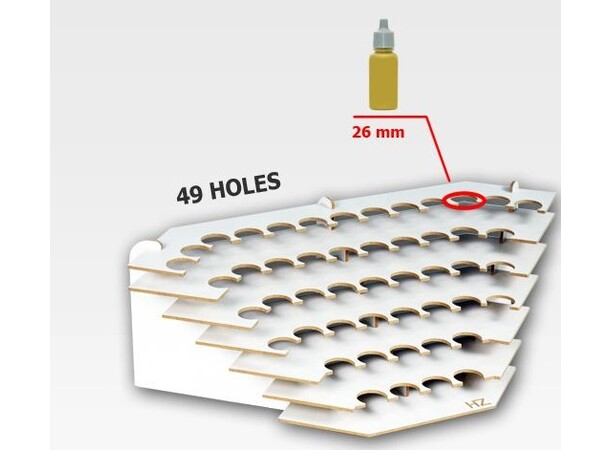 Hobbyzone Corner Large Paint Stand 26mm Plass til 49 malinger 