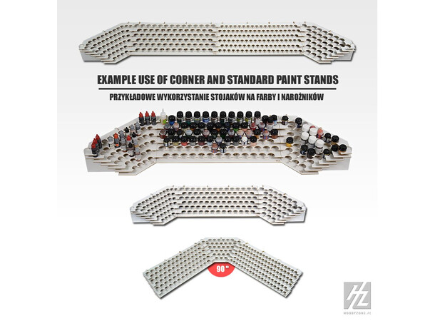 Hobbyzone Corner Large Paint Stand 26mm Plass til 49 malinger 