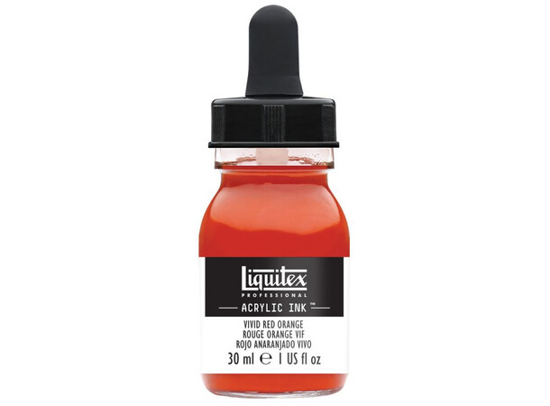 Ink Acrylic Vivid Red Orange Liquitex 620 - 30 ml