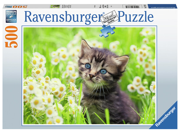 Kitten in the Meadow 500 biter Ravensburger Puzzle Puslespill