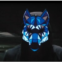 LED-mask - Ljudaktiverat ljus - Varg 