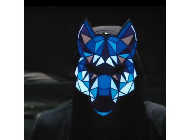 LED-mask - Ljudaktiverat ljus - Varg 