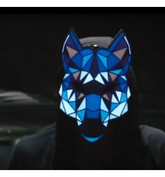 LED-mask - Ljudaktiverat ljus - Varg