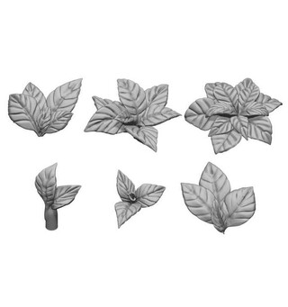 Large Leaves 3D Printed (30 stk) 1:48 Green Stuff World