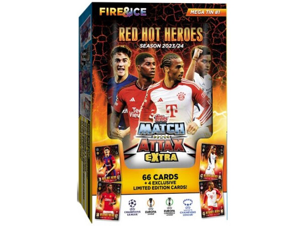 Match Attax EXTRA 23/24 Mega Tin #1 Fire & Ice - Red Hot Heroes