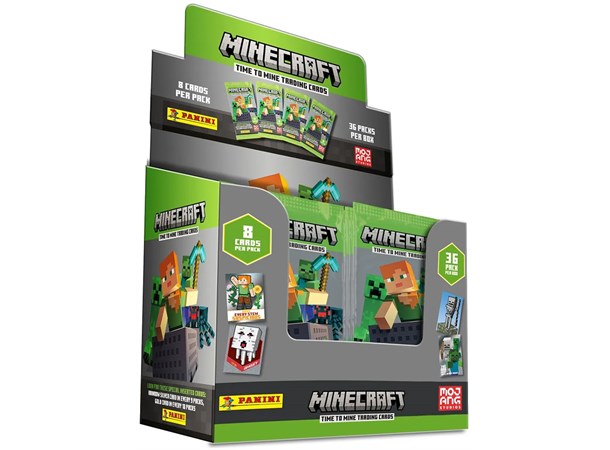 Minecraft 2 TCG Display Time to Mine Trading Cards