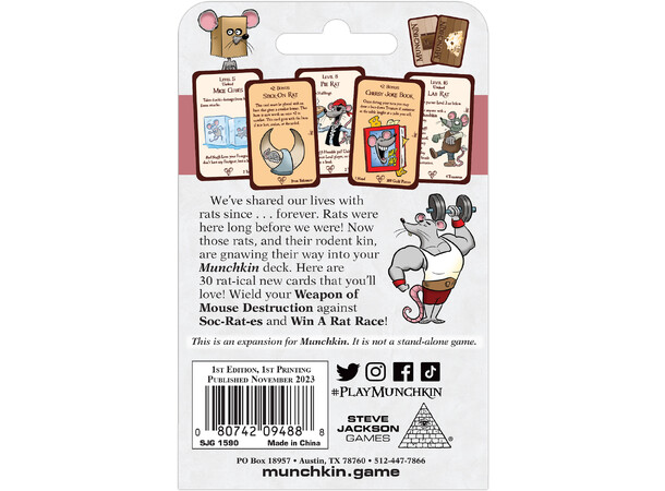 Munchkin Rats Expansion Utvidelse til Munchkin 