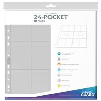 Pages 24-Pocket QuadRow x10 Klar Ultimate Guard Plastlommer