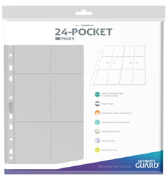 Pages 24-Pocket QuadRow x10 Klar Ultimate Guard Plastfickor
