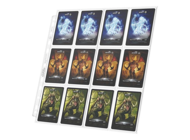 Pages 24-Pocket QuadRow x10 Klar Ultimate Guard Plastlommer 