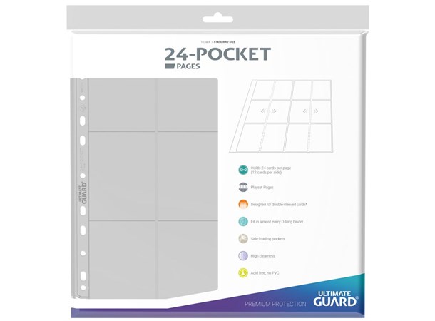 Plastlomme 24-Pocket QuadRow Klar Side-Loading Ultimate Guard
