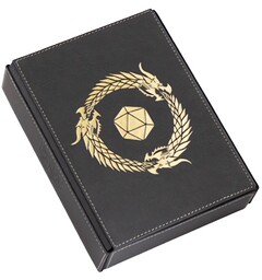 RPG Dice Companion Iron Grey Dragon Shield Roleplaying