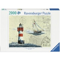 Romantic Lighthouse 2000 biter Puslespill - Ravensburger Puzzle