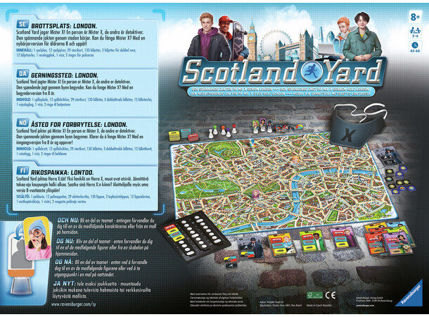 Scotland Yard Brädspel - 2024 Utgave Svensk utgåva 