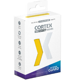 Sleeves Cortex Gul MATTE x100 66x91 Ultimate Guard Standard Size