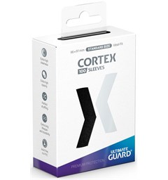 Sleeves Cortex Svart 100 stk - 66x91 Ultimate Guard Standard Size