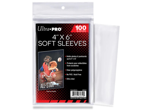 Soft Sleeves 4x6 inch - 100 st Ultra Pro for Pathfinder RPG Cards 