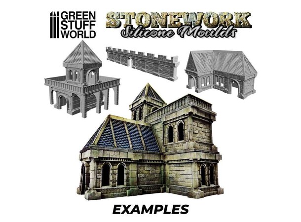 Stonework Silicone Mould 1:48 Green Stuff World 