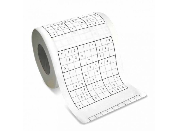 Sudoku Toalettpapir - 1 rull Sudoku Toiletpaper 