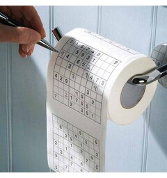 Sudoku Toalettpapir - 1 rull Sudoku Toiletpaper
