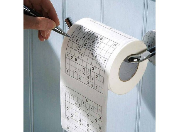 Sudoku Toalettpapper - 1 rulle Sudoku Toiletpaper 