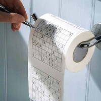 Sudoku Toalettpapper - 1 rulle Sudoku Toiletpaper