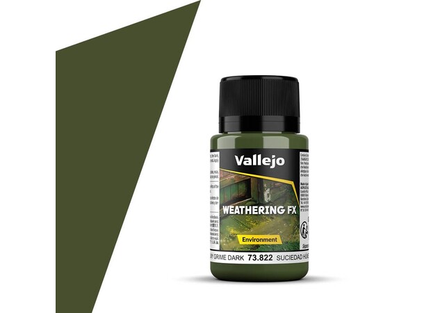 Vallejo Environment Slimy Grime Dark Weathering Effects - Acrylic - 40ml 