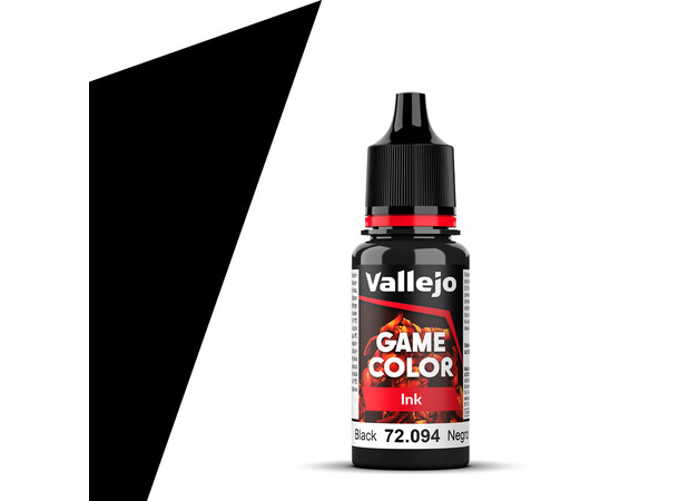 Vallejo Game Color Black 18ml - Ink 