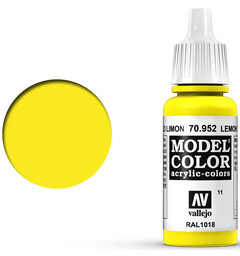 Vallejo Model Color Lemon Yellow 17ml Tilsvarer X-8