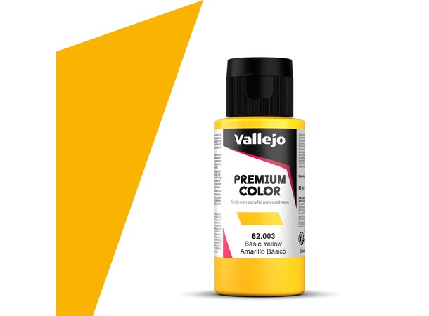 Vallejo Premium Basic Yellow 60ml Premium Airbrush Color 