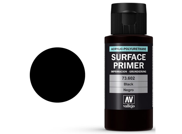 Vallejo Surface Primer Black/ Sort 60ml