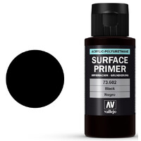 Vallejo Surface Primer Black/ Sort 60ml 