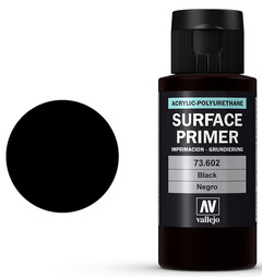Vallejo Surface Primer Black/ Sort 60ml